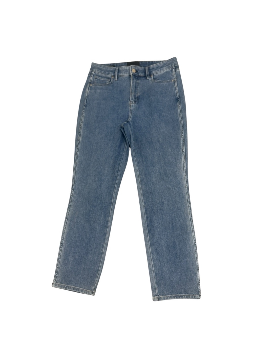 White House Black Market high-Rise Straight sculpt Leg ankle Jeans mid tone 6